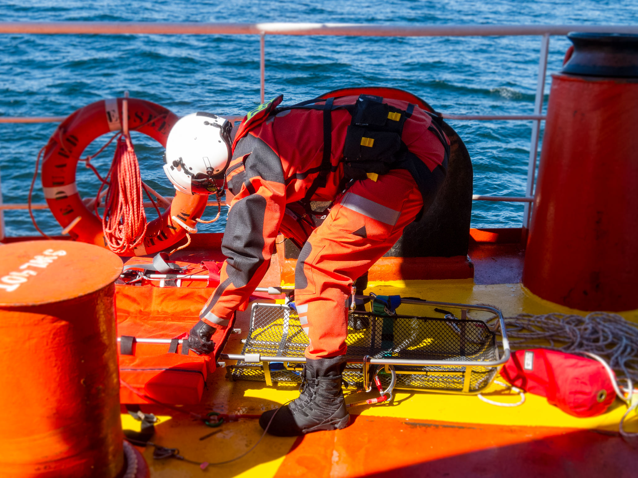 Ćwiczenia ratownictawa morskiego